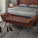 Ver imagem 3 de Cabeceira Cama Box King 195cm Provença e Recamier Veneto P02 Sintético Marrom - Mpozenato