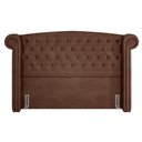 Ver mais imagens de Cabeceira Cama Box King 195cm Provença e Recamier Veneto P02 Sintético Marrom - Mpozenato