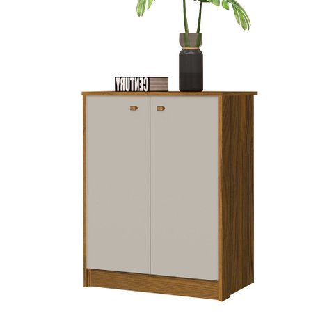 Balcão Office Multiuso Organizador Funcional Freijó Off White