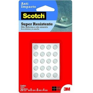 Protetor Anti-impacto 3m Scotch Redondo Pequeno 20 Unidades