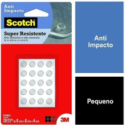Protetor Anti-impacto 3m Scotch Redondo Pequeno 20 Unidades - 2