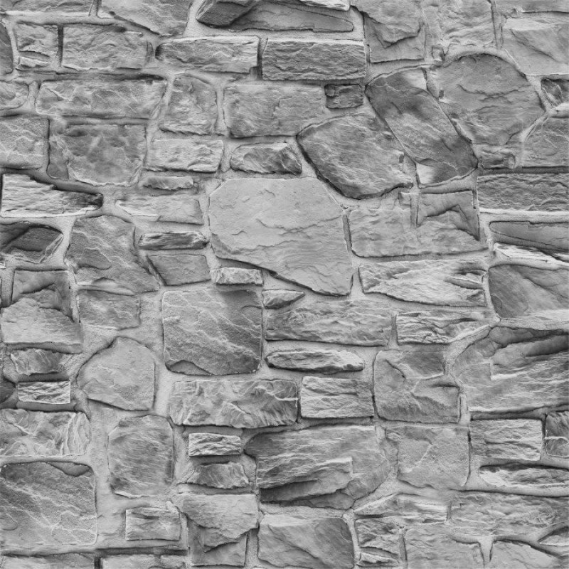Papel de Parede Adesivo imitação de Pedras Rústicas Cinza | MadeiraMadeira