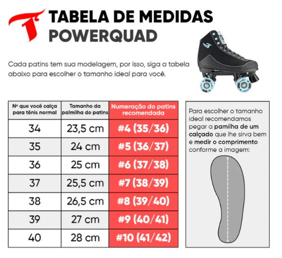 Patins Traxart Powerquad | Abec-5 - 2