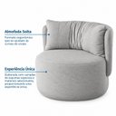 Ver imagem 7 de Kit 2 Poltronas Fixas Estofadas Design Orgânico Lizzy Espresso Móveis