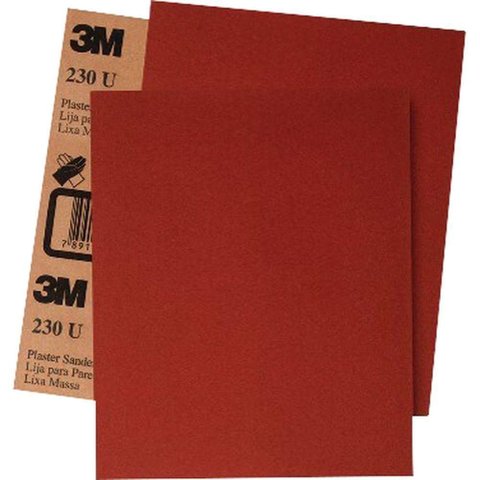Lixa em Folha para Massa Madeira 230U Grao 150 Uso do Desbaste Ao Acabamento Oxido de Aluminio