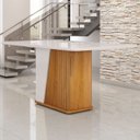 Ver imagem 7 de Conjunto Mesa com 6 Cadeiras Harmonia Marrom/Marromle/Off White
