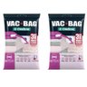 Kit 2 Vac Bag Jumbo Ordene 110x100cm Saco a Vácuo Plástico Edredom Casacos - 2