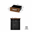 Ver imagem 7 de Mesa de Escritório Executiva Diretor 165x70cm com Armário e Gaveta com Fechadura