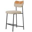 Ver imagem 7 de Kit 06 Banquetas Baixa Bar Cozinha Sala Jantar Whisky Melina L02 Couríssimo Whisky Linho Bege -