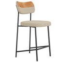 Ver imagem 6 de Kit 06 Banquetas Baixa Bar Cozinha Sala Jantar Whisky Melina L02 Couríssimo Whisky Linho Bege -
