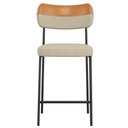 Ver imagem 3 de Kit 06 Banquetas Baixa Bar Cozinha Sala Jantar Whisky Melina L02 Couríssimo Whisky Linho Bege -