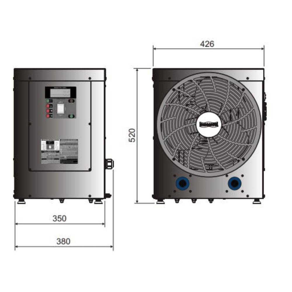 Trocador de Calor Piscina e Spa Th10 220v Bif 60hz Sodramar - 2