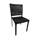 Ver imagem 3 de Kit 8 Cadeiras Orbit Aluminio Corda Nautica Black
