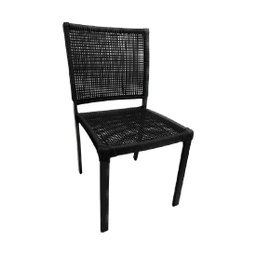 Kit 8 Cadeiras Orbit Aluminio Corda Nautica Black - 3