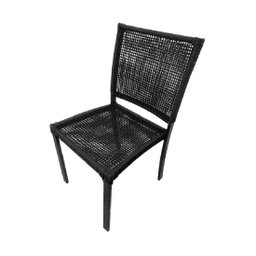 Kit 8 Cadeiras Orbit Aluminio Corda Nautica Black - 2