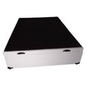 Ver imagem 1 de Cama Box Baú Casal Blindado Linhão Branco Com Pistão A Gás