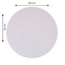 Ver imagem 4 de Mesa de Jantar Redonda 80 cm Tampo Branco em MDP Base Alpha Inox
