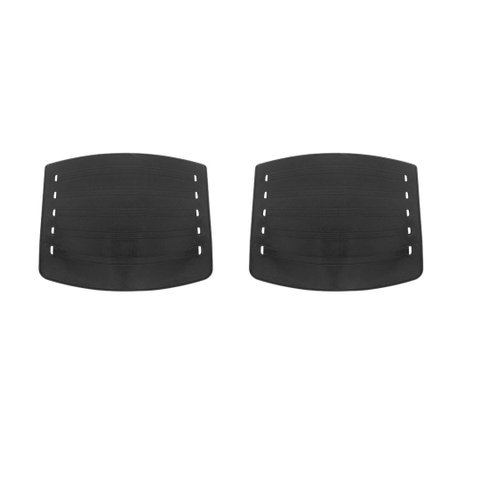 Kit 2 Assento Iso Preto Cadeira Fixa ou Giratoria Popmov