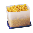 Ver imagem 3 de Kit Jeitoso 800ml com 4 Peças Translúcido Tampa Azul Tupperware