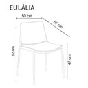 Ver imagem 2 de Kit 3 Cadeiras Jantar Pet Friendly Eulalia Rivatti