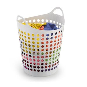 Cesto de Roupas Arthi M1546 Flexível 44 Litros - Branco