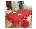 Ver imagem 3 de Toalha de Mesa 10 Lugares Retangular Rústico 3,00m Vermelho