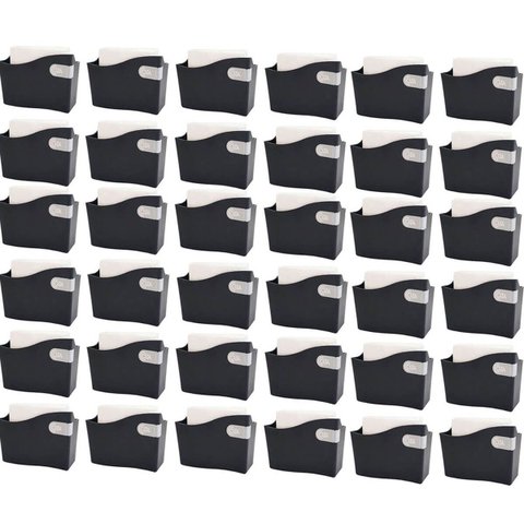 Kit 36 Porta Guardanapo Médio 14cm Suporte Guardanapo Mesa Restaurante Bar Brinox Preto