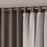 Cortina Mabelle Luxo para Varão Tecido Semi Blackout e Voal 3,00 x 2,50 Metros - Tabaco - 3