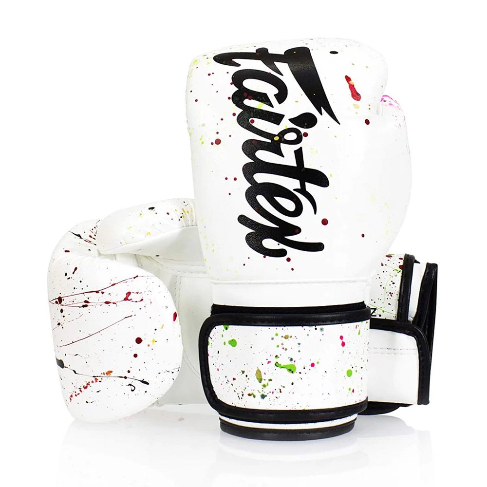 Luva Muay Thai Boxe Fairtex Microfibra Punho alongado Painter - 12 Oz - 1