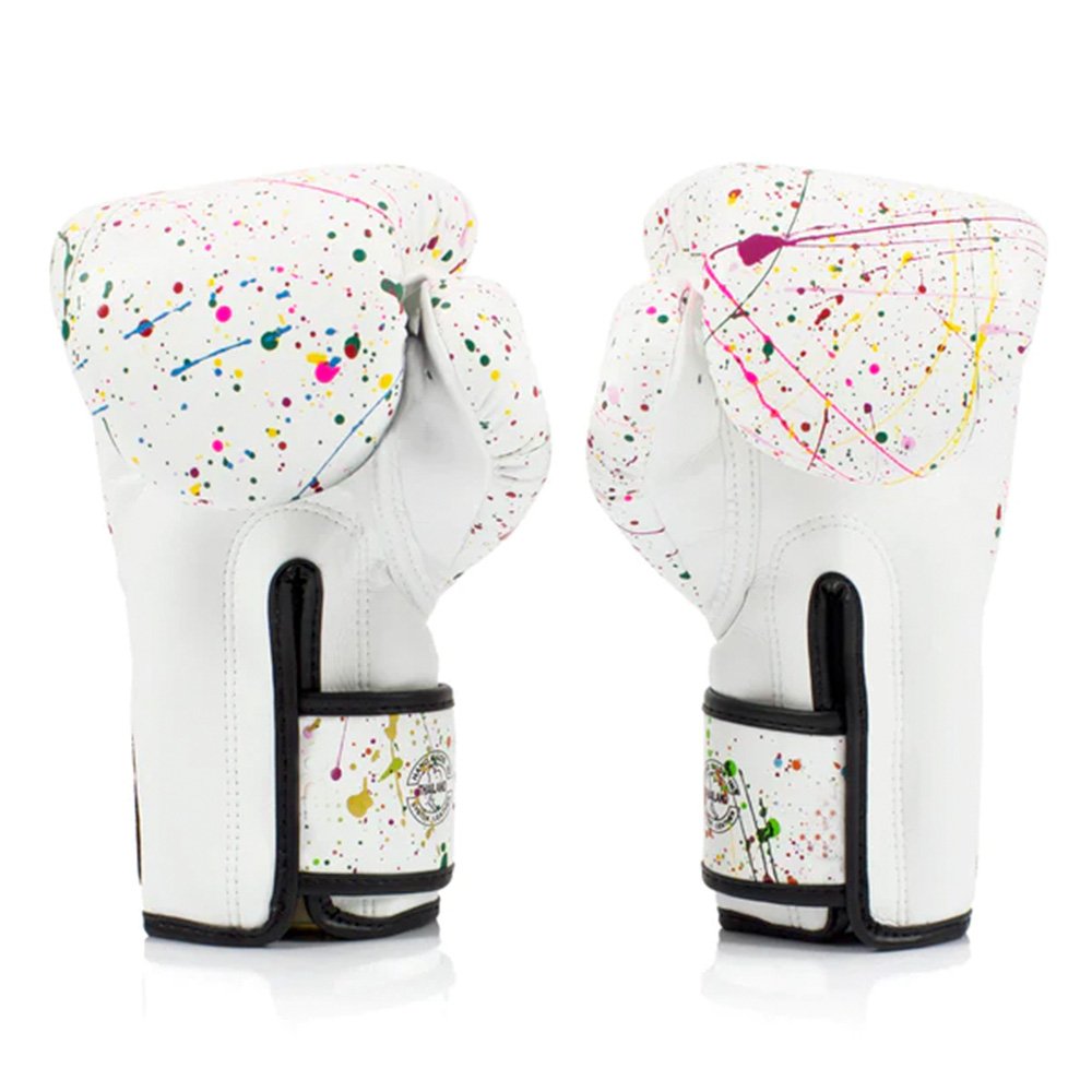 Luva Muay Thai Boxe Fairtex Microfibra Punho alongado Painter - 12 Oz - 3