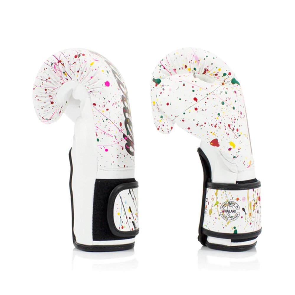 Luva Muay Thai Boxe Fairtex Microfibra Punho alongado Painter - 12 Oz - 4