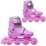 Patins Roller In Line 4 Rodas Infantil Feminino Rosa Tamanho 29 30 31 32 Importway BW-018-R - 4