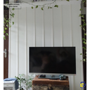 Ver imagem 5 de Moldura Painel Ripado Eva Autocolante Liso 2,5cmx5mm 20 Mts - Branco