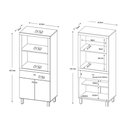 Ver imagem 3 de Paneleiro de Cozinha BL-3305 c/ 2 Portas e 1 Gaveta (1 Forno) 68cm Branco - Tecno Mobili
