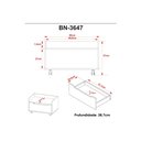 Ver imagem 7 de Conjunto de Banheiro Balcão Suspenso Bn3646 e Balcão C/ Rodízios Bn3647 60cm e Armário C/
