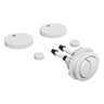 Kit Botão Branco Redondo e Acabamentos Caixa Acoplada Docol - 1