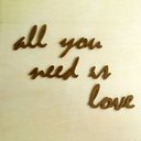 Ver imagem 4 de Adorno De Parede All You Need Is Love - Quadro / Frase 70cm comprimento - Toque 3D: Bronze