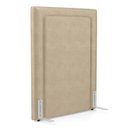 Ver imagem 2 de Cabeceira Cama Box Solteiro Alba 90cm com Frame Veludo Bege - Desk Design
