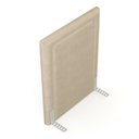 Ver imagem 4 de Cabeceira Cama Box Solteiro Alba 90cm com Frame Veludo Bege - Desk Design