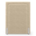 Ver imagem 5 de Cabeceira Cama Box Solteiro Alba 90cm com Frame Veludo Bege - Desk Design