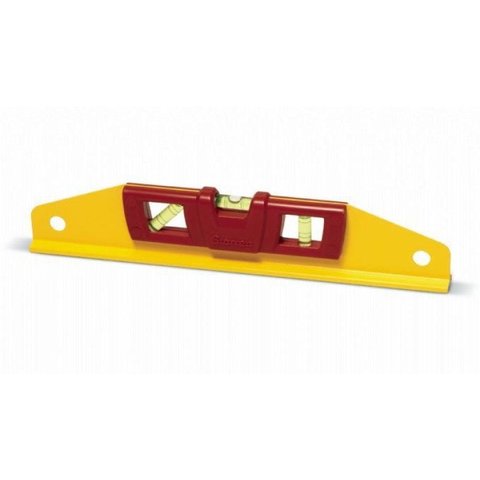 Nivel Trapezoidal De Aluminio 14" Com 3 Bolhas 1 De Prumo, 1 De Nivel E 1 De 45°