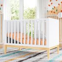 Ver imagem 2 de Quarto De Bebê Retrô Berço E Cômoda Amor Perfeito Cor Branco