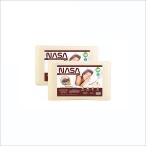 Kit2 Travesseiro Grande Antialérgico Viscoelástico Nasa 10cm