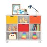Nicho Organizador Qmovi 3 Gavetas Branco Colorido - 1