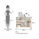 Ver imagem 3 de Nicho Organizador Qmovi 3 Gavetas Branco Colorido