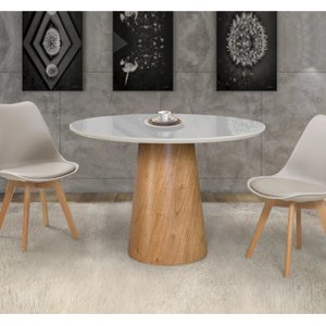 Mesas de Jantar Cone Casa MAD Mesa Cone Off White 90cm