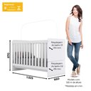 Ver imagem 5 de Conjunto Quarto Infantil Labirinto Com Roupeiro, Berço e Cômoda Henn - Branco