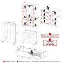 Ver imagem 4 de Quarto Infantil Completo com Minicama Montessoriana Pirulito Multimóveis MP4889 Off White