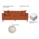 Ver imagem 4 de Sofá 2 Lugares Viena Suede Terracota