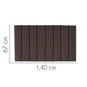 Ver imagem 2 de Painel Estofada Carla 140cm Casal Para Cama Box Quarto Suede Marrom - Gat Magazine